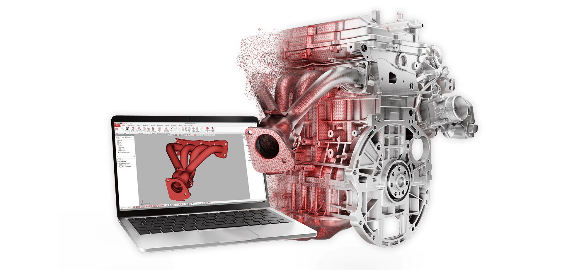 Für fortgeschrittene Scan-to-CAD-Workflows