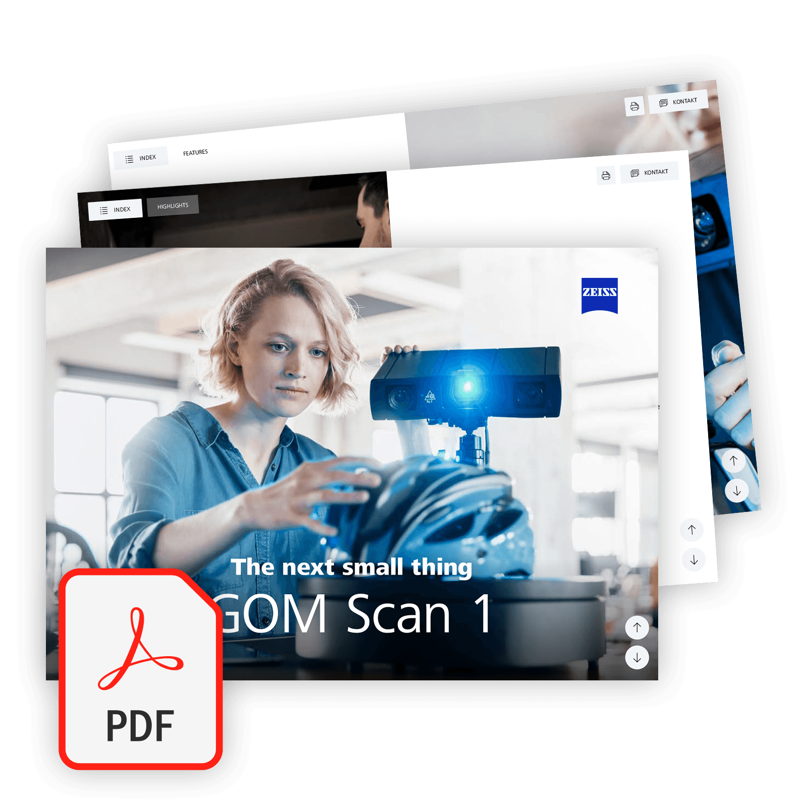3D Scanner ZEISS GOM Scan 1 Produktbroschüre downloaden