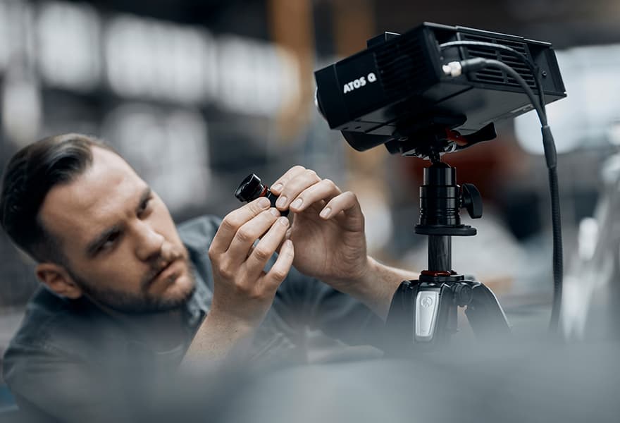 3D Scanner ZEISS ATOS Q manuelles Scannen