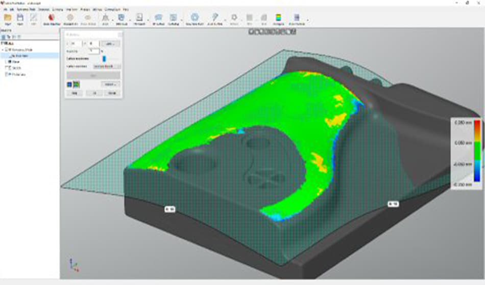 QUICKSURFACE 3D Reverse Engineering Software Funktion Freiformflächenanpassung
