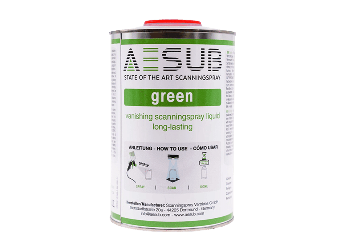 AESUB Green Mattierungsspray für 3D Scan