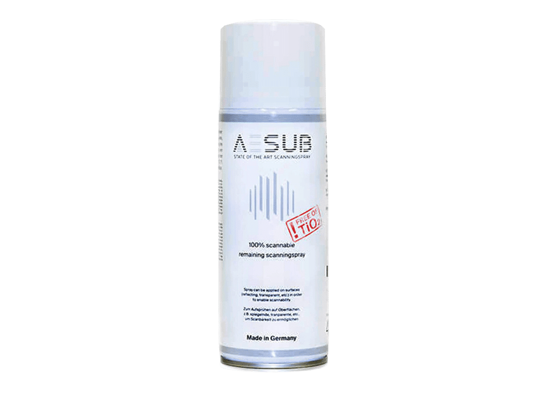 AESUB White Mattierungsspray für 3D Scan