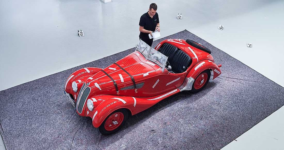 3D Scan eines BMW 328 mit dem Artec Leo und RayII