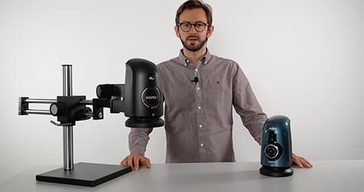 Aufbau Stativ mit Auslegerarm | Digitalmikroskop Inspex 3 & Omni 3