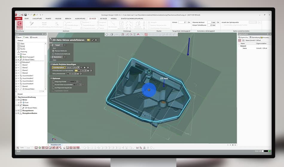 Reverse Engineering Konturenskizze