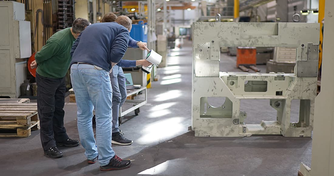 Vollflächige Qualitätskontrolle von Gussbauteilen mit dem Artec Leo