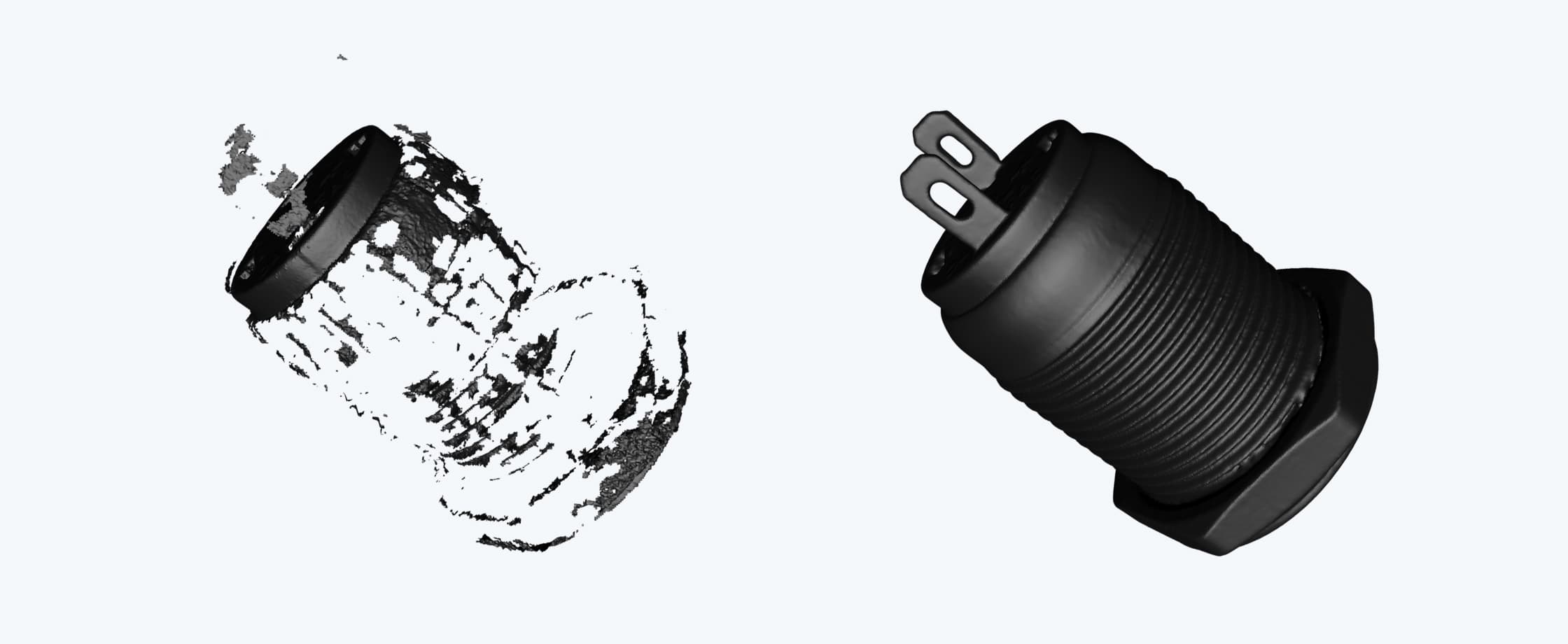 3D Scan Mattierung anhand eines Gussbauteils