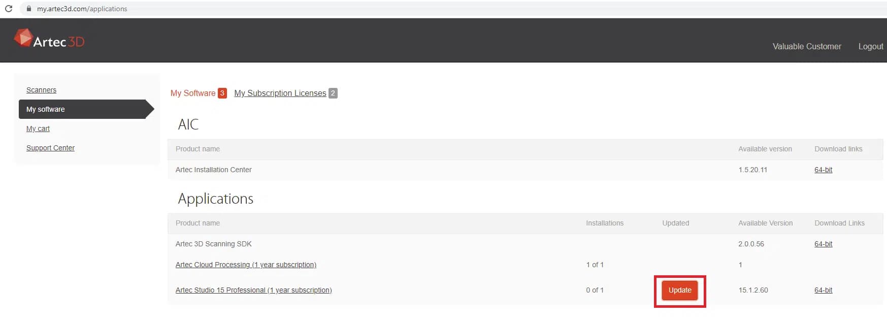 Artec Studio - My Software